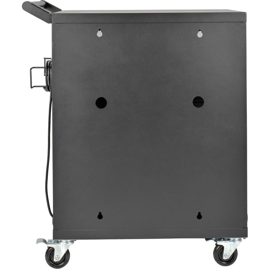 Rear Image for Eaton Tripp Lite Series Multi-Device Charging Cart, 32 AC Outlets, Chromebooks and Laptops, Wall-Mount Option, Black