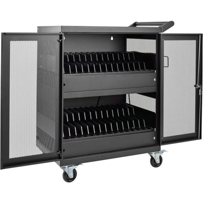 Main Image for Eaton Tripp Lite Series Multi-Device Charging Cart, 32 AC Outlets, Chromebooks and Laptops, Wall-Mount Option, Black