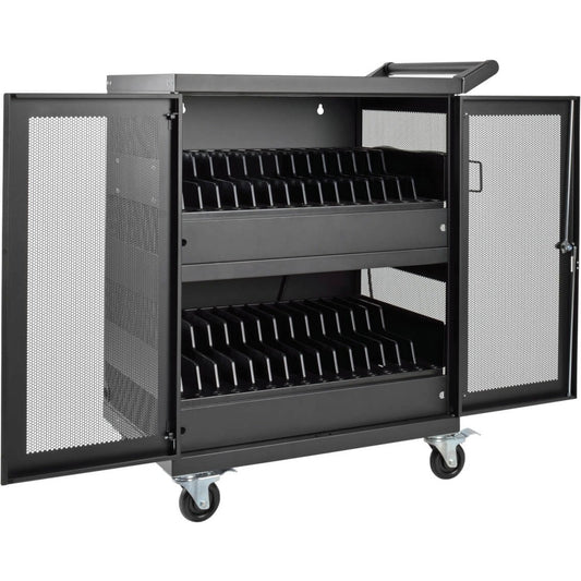 Main Image for Eaton Tripp Lite Series Multi-Device Charging Cart, 32 AC Outlets, Chromebooks and Laptops, Wall-Mount Option, Black