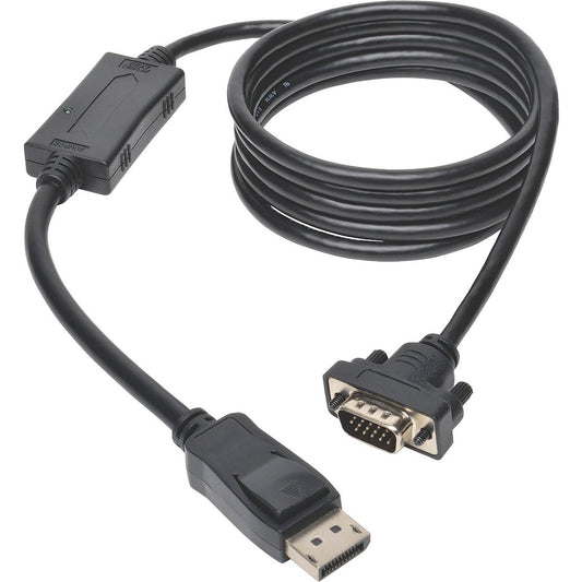 Main Image for Eaton Tripp Lite Series DisplayPort 1.2 to VGA Active Adapter Cable (DP with Latches to HD15 M/M), 6 ft. (1.8 m), TAA