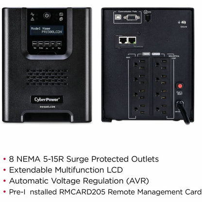 Alternate-Image2 Image for CyberPower PR1500LCDN Smart App Sinewave UPS Systems