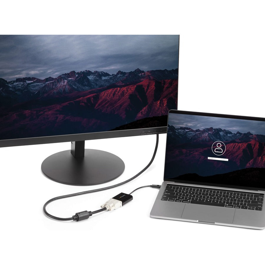 Alternate-Image4 Image for StarTech.com USB C to DVI Adapter - Thunderbolt 3 Compatible - 1920x1200 - USB-C to DVI Adapter for USB-C devices such as your 2018 iPad Pro - DVI-I Converter