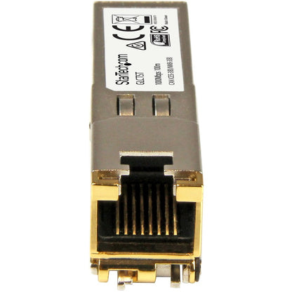 Alternate-Image2 Image for StarTech.com Cisco GLC-T Compatible SFP Module - 1000BASE-T - 1GE Gigabit Ethernet SFP SFP to RJ45 Cat6/Cat5e Transceiver - 100m