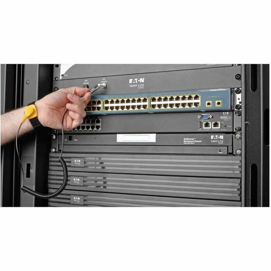 Alternate-Image3 Image for Tripp Lite by Eaton Rack Enclosure/Open Frame Server Cabinet ESD Grounding Panel 1U