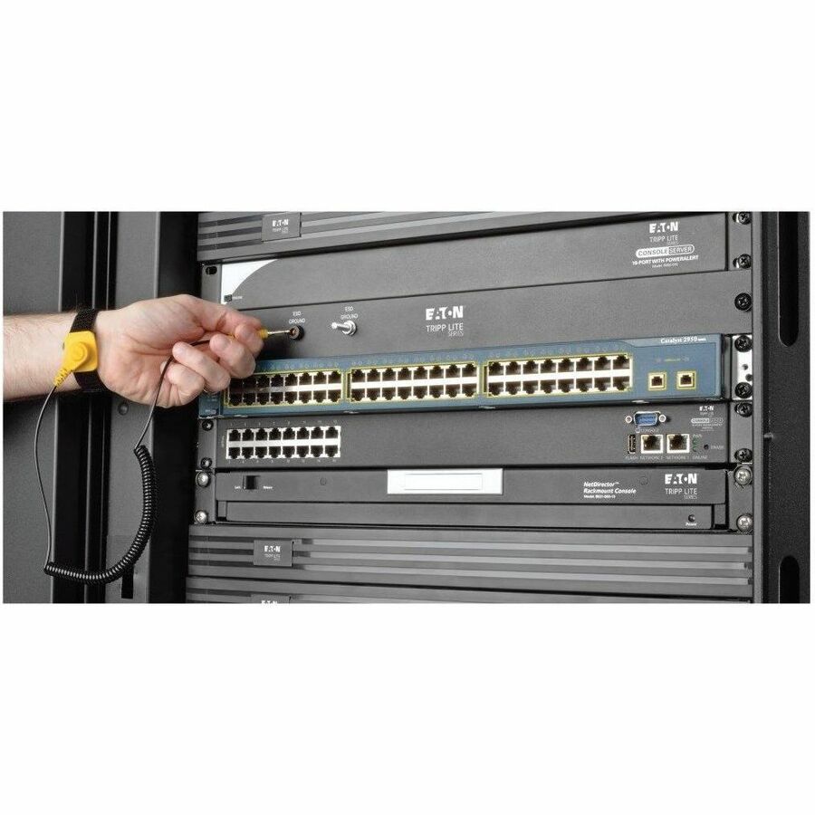 Alternate-Image2 Image for Tripp Lite by Eaton Rack Enclosure/Open Frame Server Cabinet ESD Grounding Panel 1U