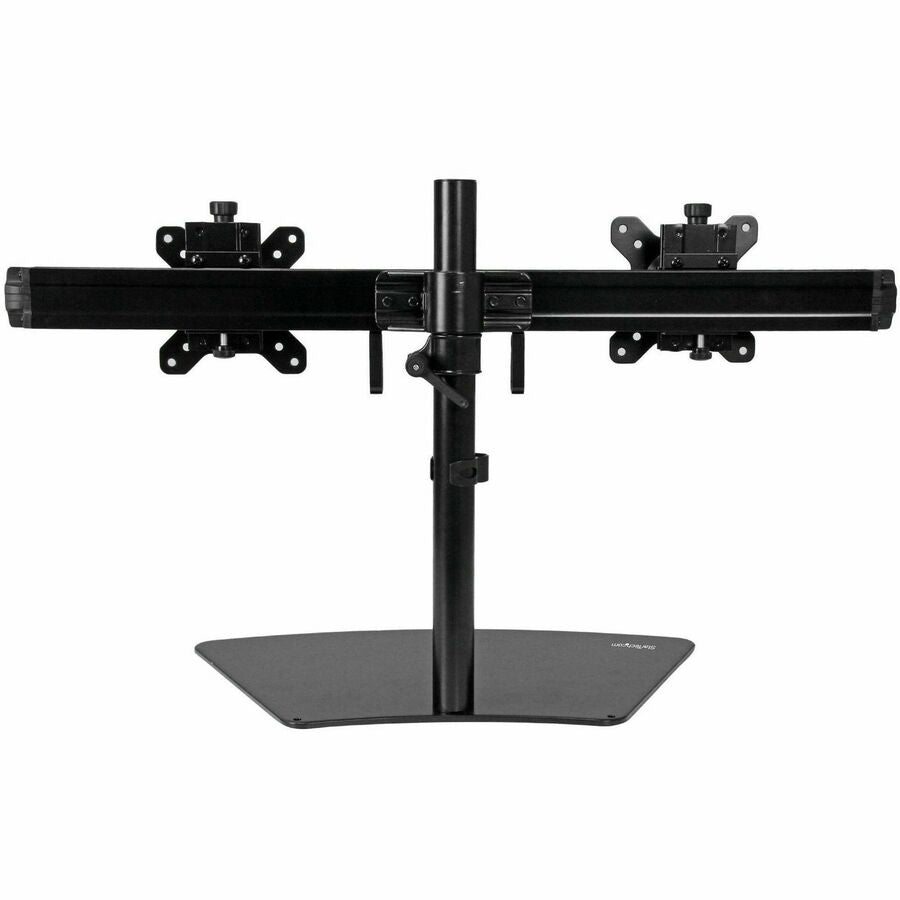 Rear Image for StarTech.com Dual Monitor Stand, Horizontal, For up to 24" (17.6lb/8kg) VESA Monitors, Black, Adjustable Monitor Stand, Steel & Aluminum