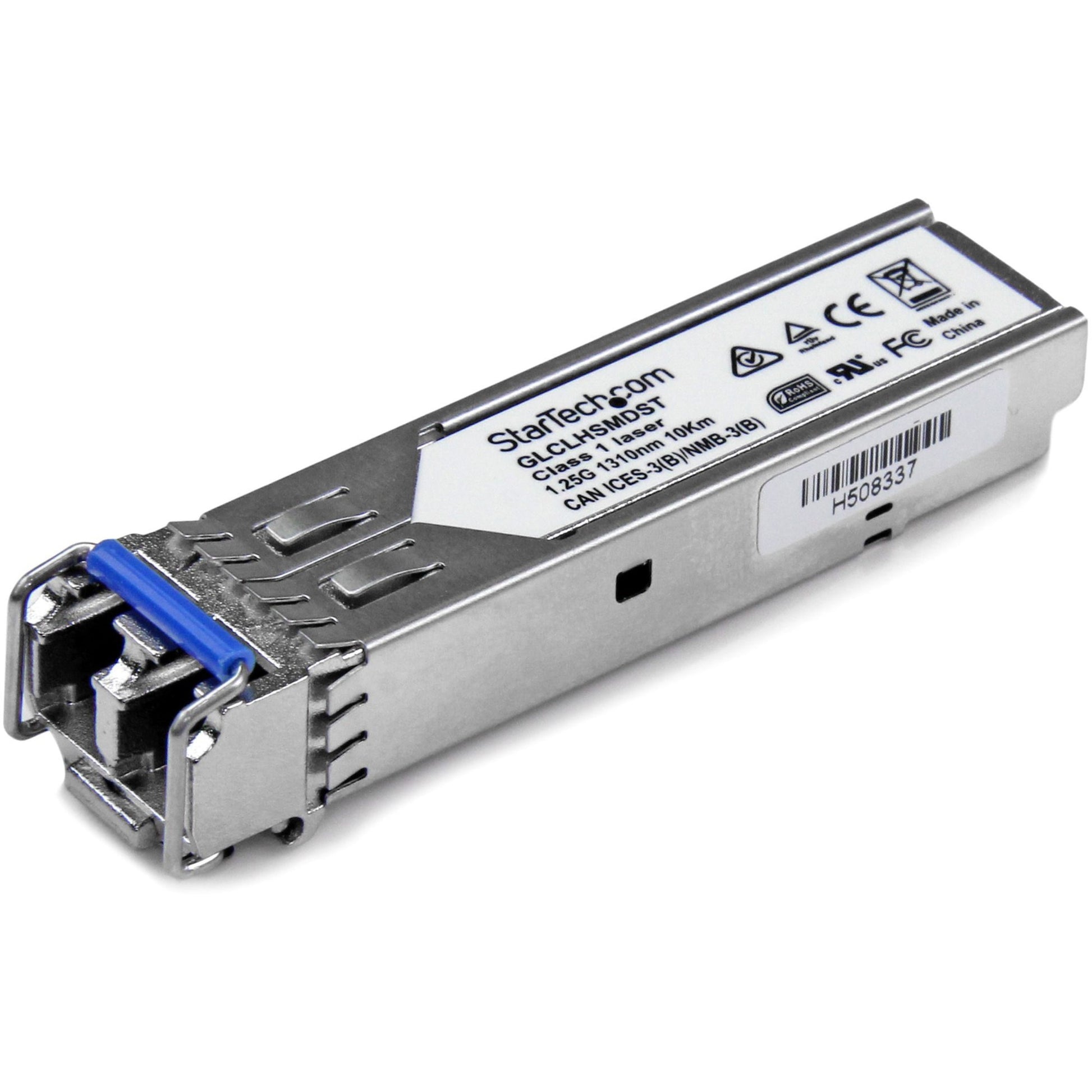 Main Image for StarTech Cisco GLC-LH-SMD Compatible SFP Module - 1000BASE-LX/LH - 1GE Gigabit Ethernet 1GbE Single Mode Fiber SMF Optic Transceiver