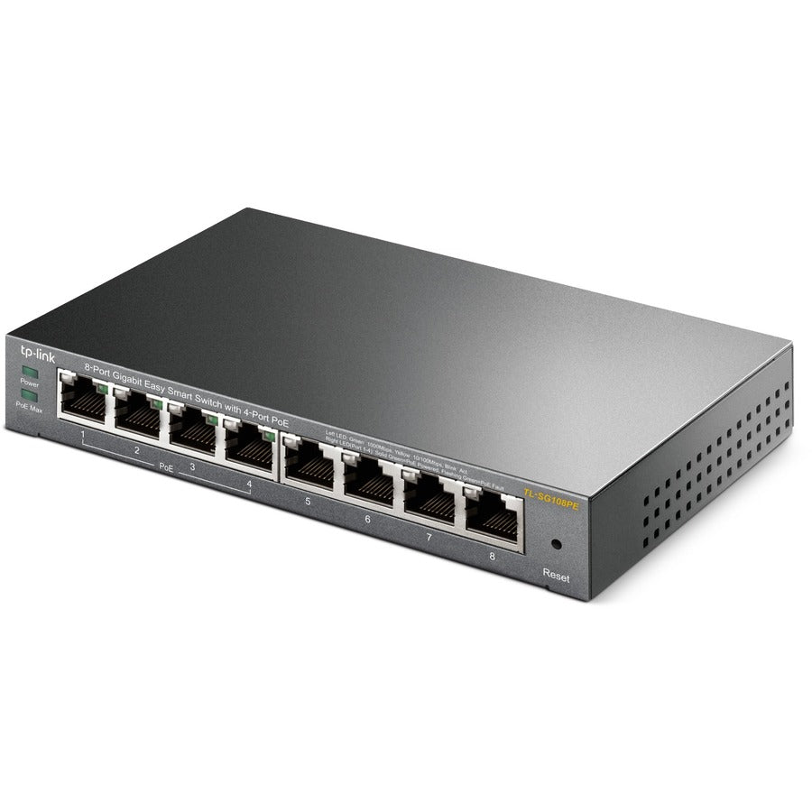 Alternate-Image3 Image for TP-Link TL-SG108PE - 8-Port Gigabit Easy Smart Switch with 4-Port PoE