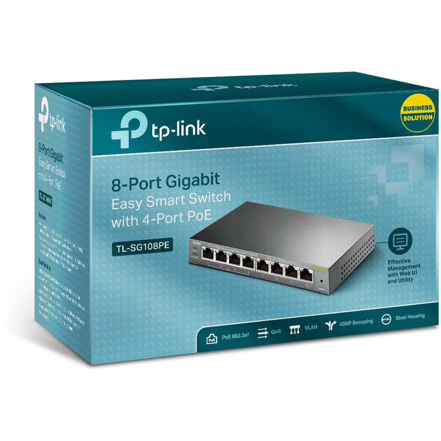 Alternate-Image4 Image for TP-Link TL-SG108PE - 8-Port Gigabit Easy Smart Switch with 4-Port PoE