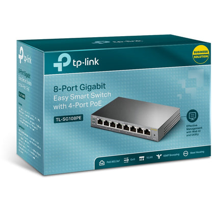 Alternate-Image4 Image for TP-Link TL-SG108PE - 8-Port Gigabit Easy Smart Switch with 4-Port PoE