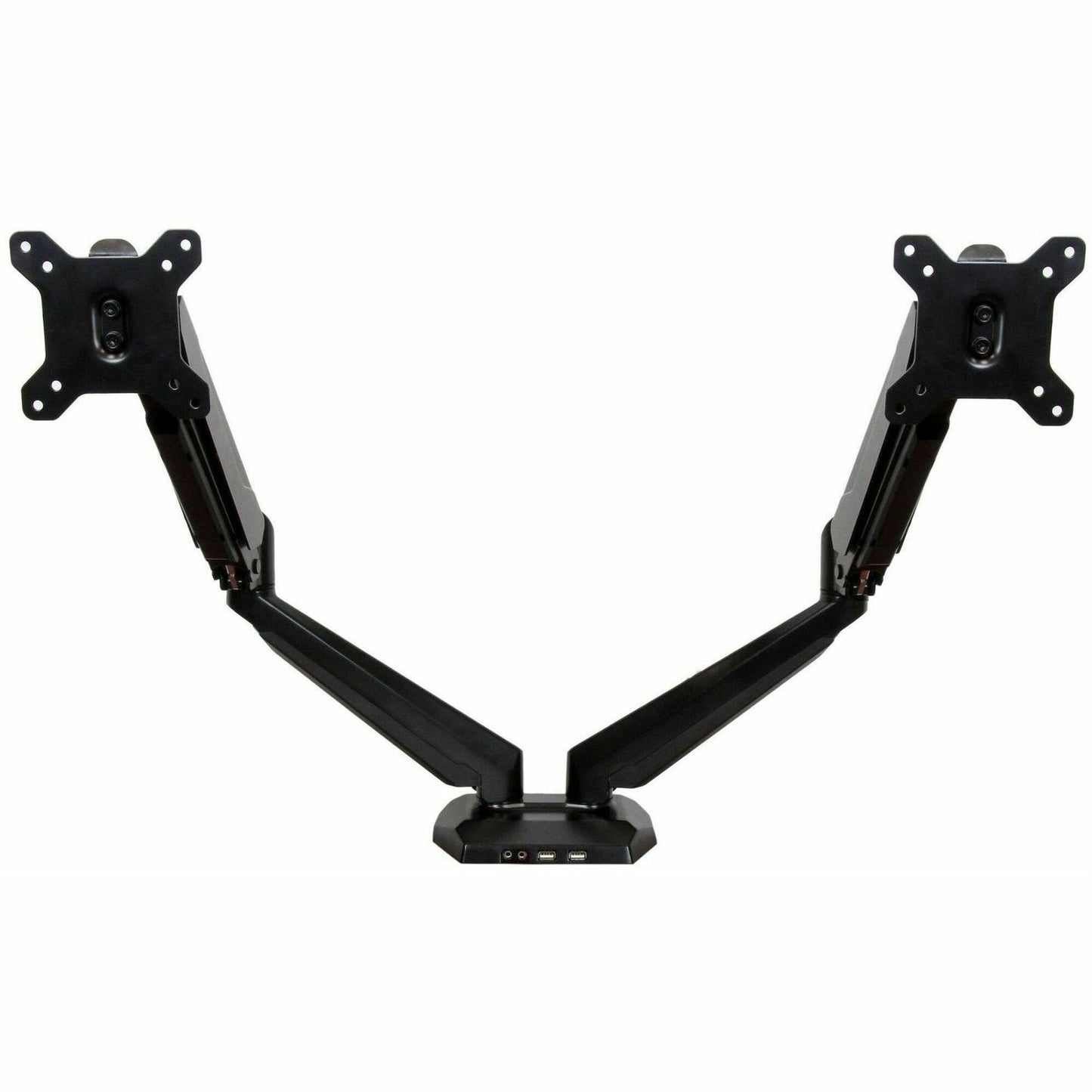 Main Image for StarTech.com Dual Monitor Arm, USB Hub and Audio Ports in Base, Monitors up to 32" (17.6lb/8kg), VESA Monitor Stand Desk Mount
