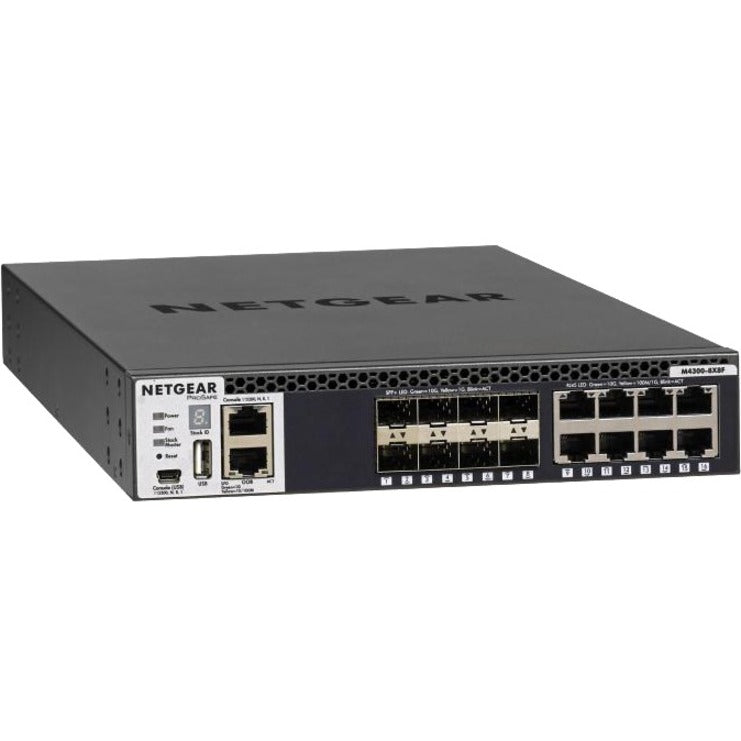 Alternate-Image4 Image for Netgear M4300 Stackable Managed Switch with 16x10G Including 8x10GBASE-T and 8xSFP+ Layer 3