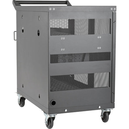 Right Image for Eaton Tripp Lite Series Multi-Device Charging Cart, 32 USB Ports, iPad and Android Tablets, Wall-Mount Option, Black