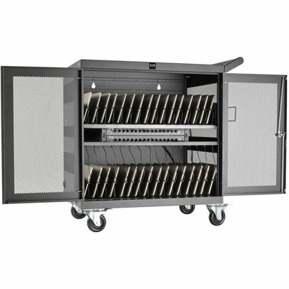 Alternate-Image4 Image for Eaton Tripp Lite Series Multi-Device Charging Cart, 32 USB Ports, iPad and Android Tablets, Wall-Mount Option, Black