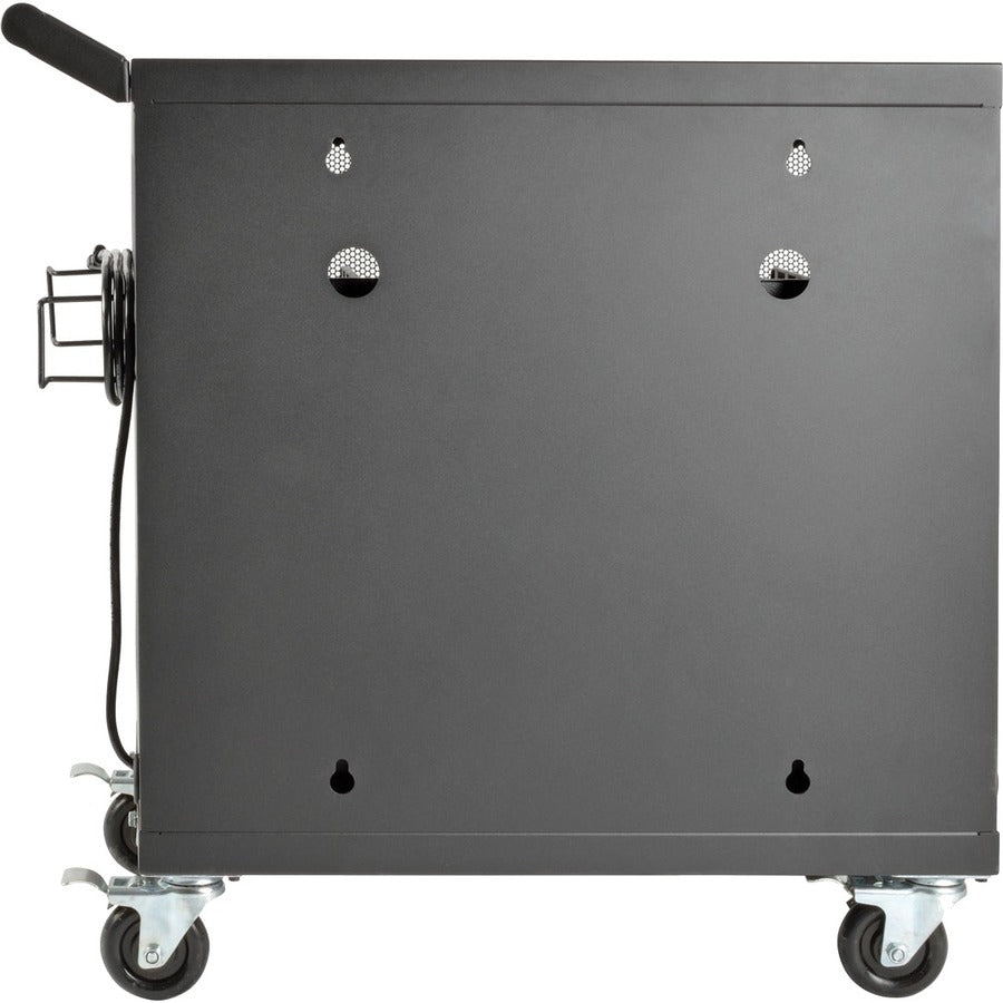 Rear Image for Eaton Tripp Lite Series Multi-Device Charging Cart, 32 USB Ports, iPad and Android Tablets, Wall-Mount Option, Black