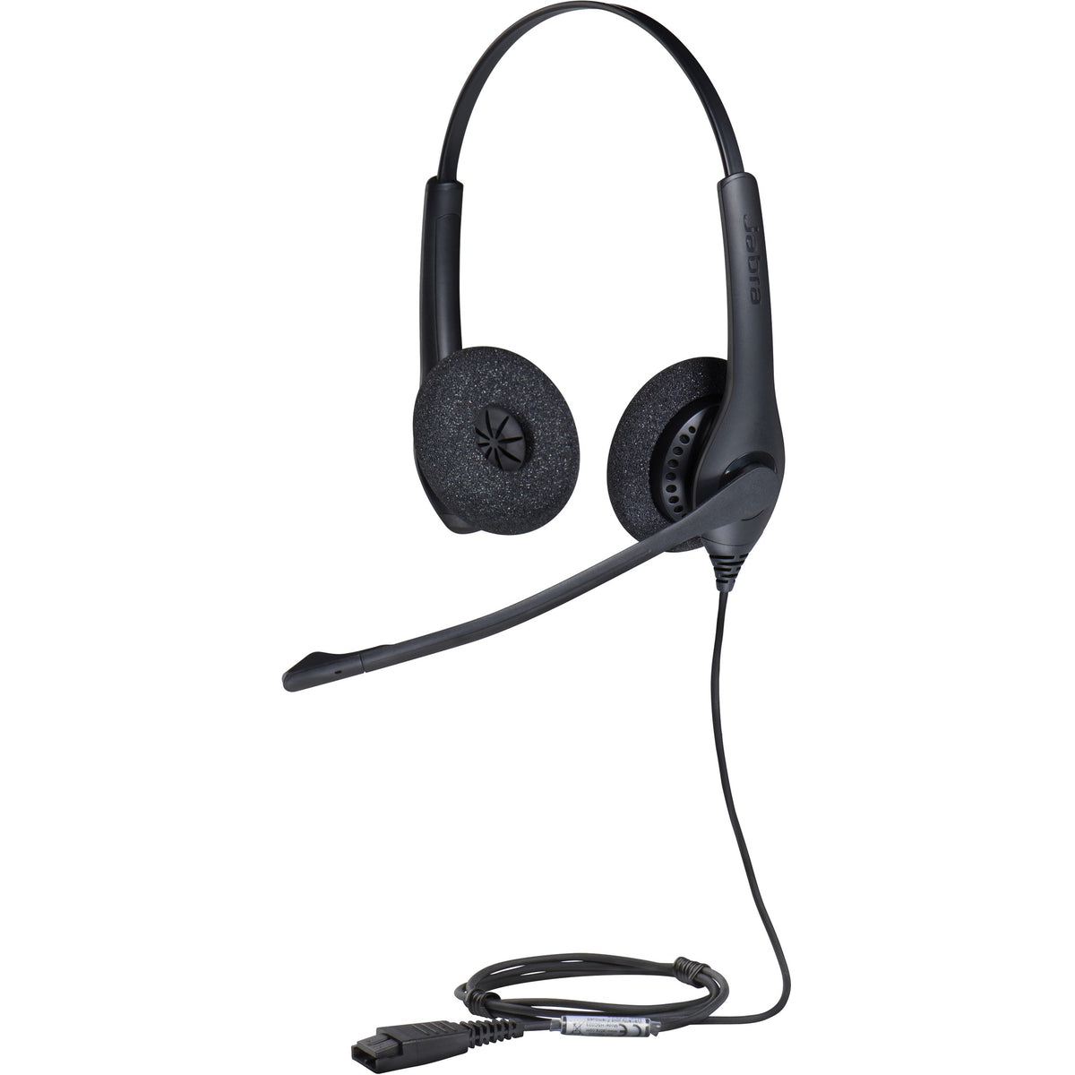 Jabra BIZ 1500 Duo QD Wired Stereo Headset - Noise Cancelling Microphone with DSP for Contact Centers (1519-0157)