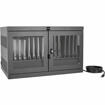 Alternate-Image2 Image for Tripp Lite by Eaton Multi-Device Charging Station 16 AC Outlets Chromebooks and Laptops Wall-Mount and Cart Options Black
