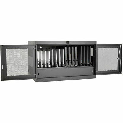 Alternate-Image3 Image for Tripp Lite by Eaton Multi-Device Charging Station 16 AC Outlets Chromebooks and Laptops Wall-Mount and Cart Options Black