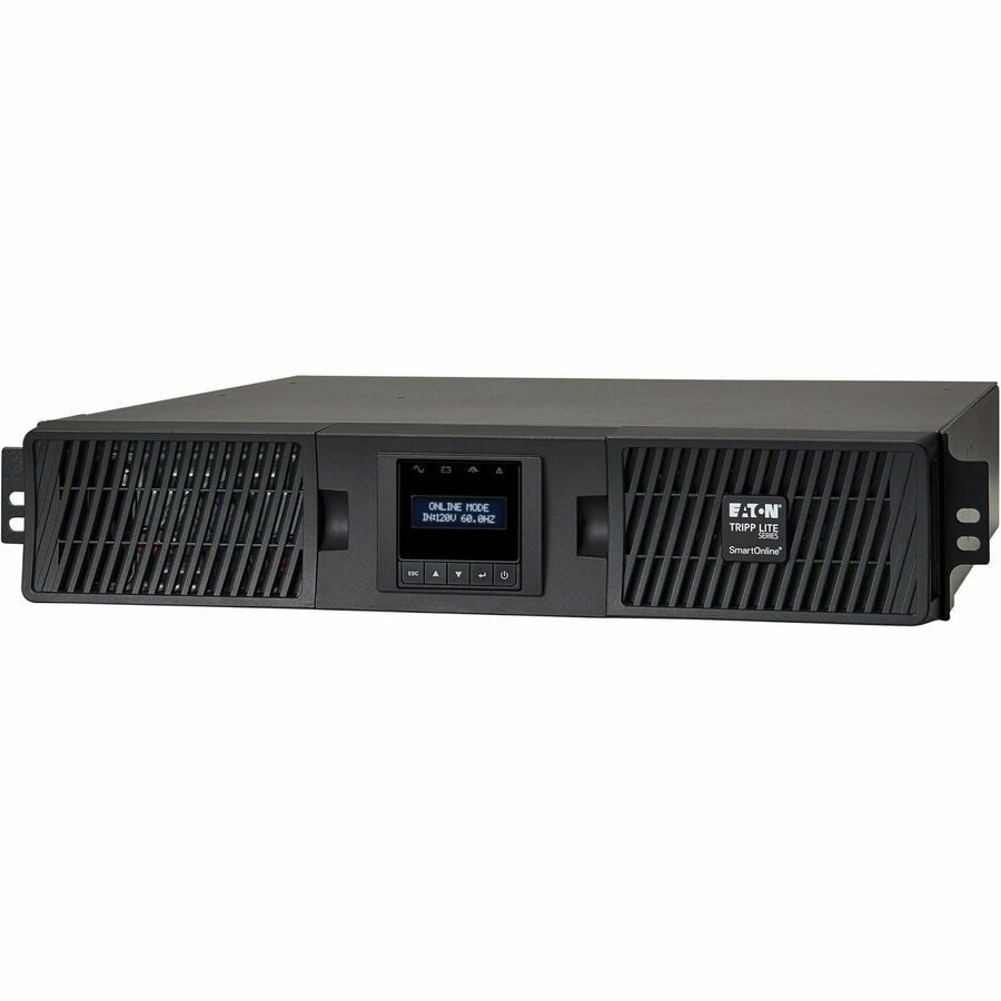 Alternate-Image4 Image for Eaton Tripp Lite Series SmartOnline 1500VA 1350W 120V Double-Conversion UPS - 8 Outlets, Extended Run, Network Card Included, LCD, USB, DB9, 2U Rack/Tower