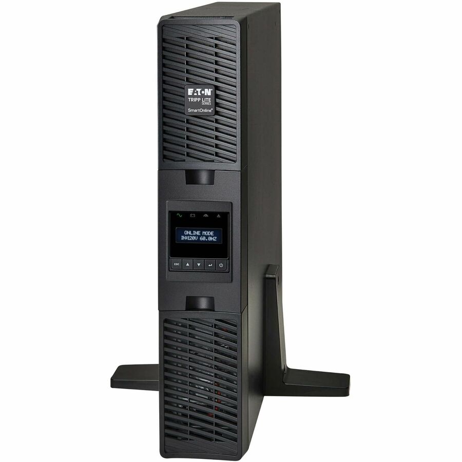 Alternate-Image2 Image for Eaton Tripp Lite Series SmartOnline 1500VA 1350W 120V Double-Conversion UPS - 8 Outlets, Extended Run, Network Card Included, LCD, USB, DB9, 2U Rack/Tower