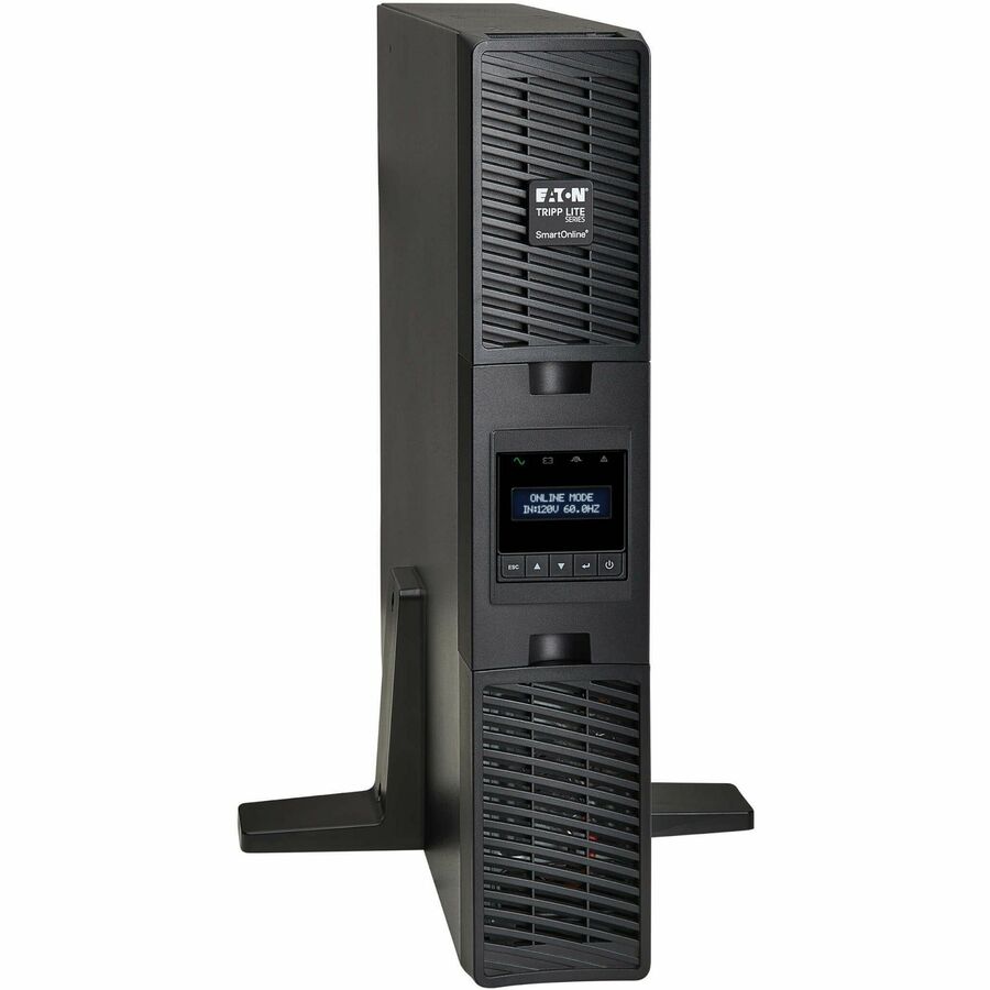 Alternate-Image3 Image for Eaton Tripp Lite Series SmartOnline 1500VA 1350W 120V Double-Conversion UPS - 8 Outlets, Extended Run, Network Card Included, LCD, USB, DB9, 2U Rack/Tower