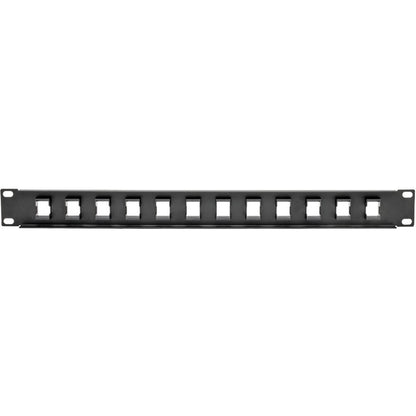 Rear Image for Eaton Tripp Lite Series 12-Port 1U Rack-Mount Unshielded Blank Keystone/Multimedia Patch Panel, RJ45 Ethernet, USB, HDMI, Cat5e/6