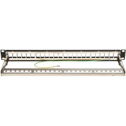 Alternate-Image3 Image for Eaton Tripp Lite Series 24-Port 1U Rack-Mount Shielded Blank Keystone/Multimedia Patch Panel, RJ45 Ethernet, USB, HDMI, Cat5e/6