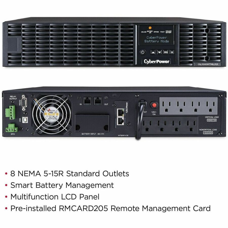 Alternate-Image5 Image for CyberPower OL1500RTXL2UN Smart App Online UPS Systems