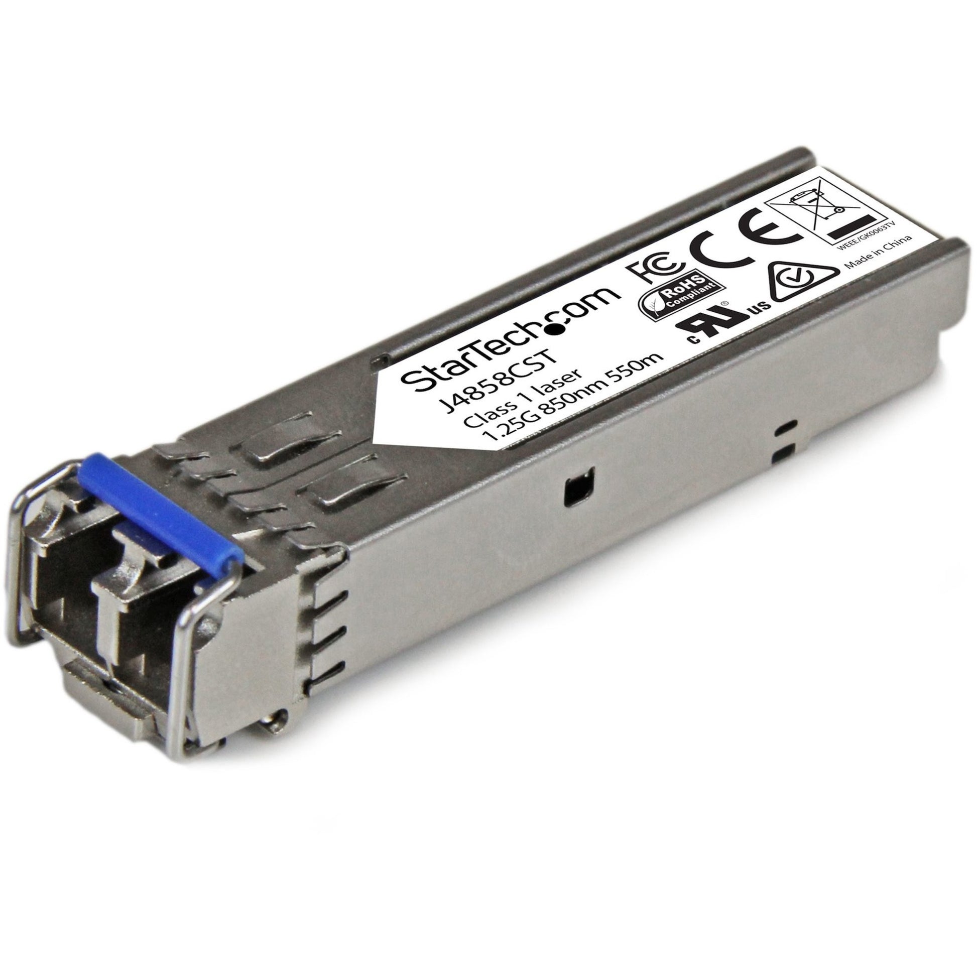Main Image for StarTech HPE J4858C Compatible SFP Module - 1000BASE-SX - 1GE Gigabit Ethernet SFP 1GbE Multi Mode (MMF) Fiber Optic Transceiver 550m