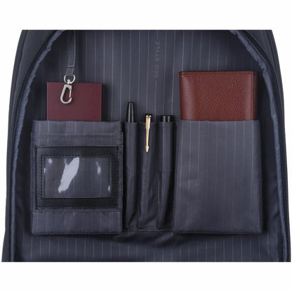Alternate-Image2 Image for ECO STYLE Tech Exec Carrying Case (Rolling Backpack) for 17.3" Notebook - Black