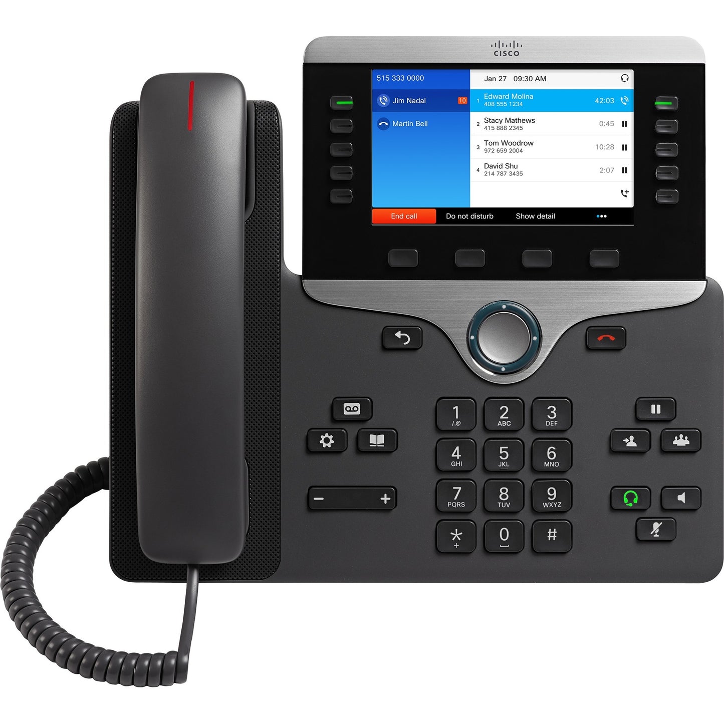 Main Image for Cisco 8841 IP Phone - Corded - Corded - Wall Mountable, Desktop - Charcoal Gray
