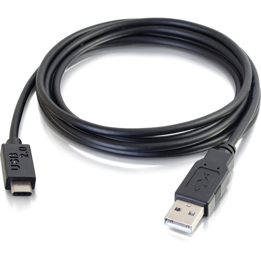 Alternate-Image4 Image for C2G 6ft USB C to USB Cable - USB C 2.0 to USB A Cable - M/M