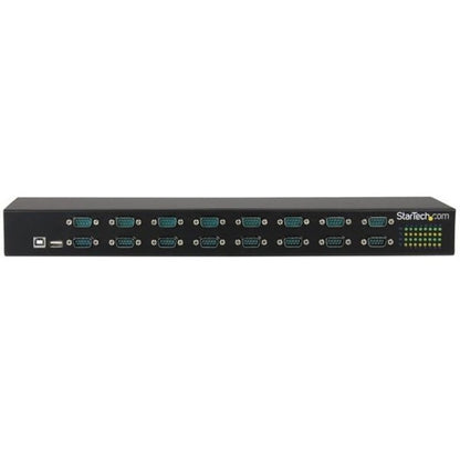 Front Image for StarTech.com USB to Serial Hub - 16 Port - COM Port Retention - Rack Mount and Daisy Chainable - USB to RS232 Hub