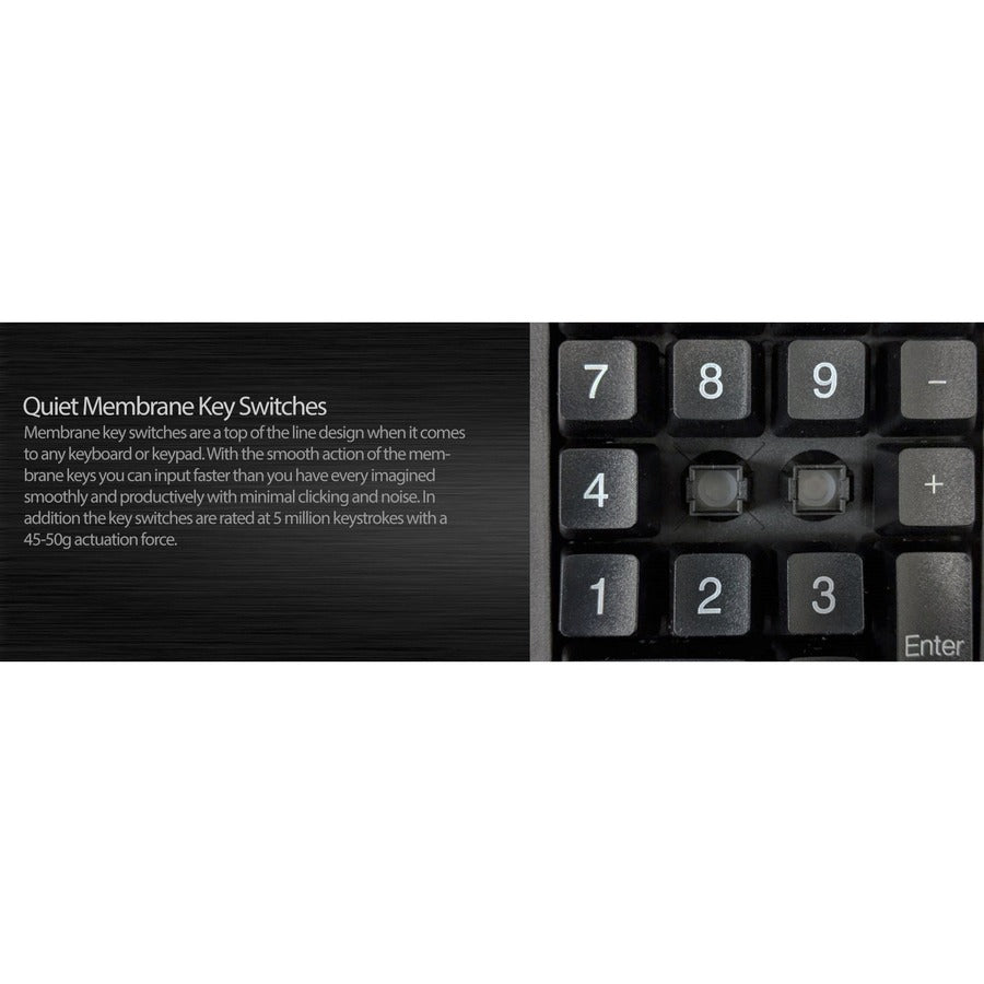 Alternate-Image4 Image for Adesso Antimicrobial Waterproof Numeric Keypad with Wrist Rest Support