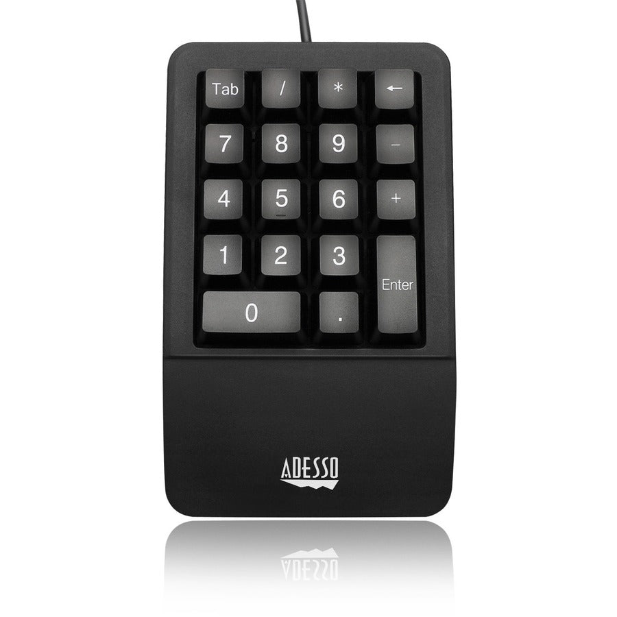 Top Image for Adesso Antimicrobial Waterproof Numeric Keypad with Wrist Rest Support