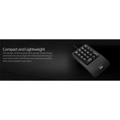 Alternate-Image6 Image for Adesso Antimicrobial Waterproof Numeric Keypad with Wrist Rest Support