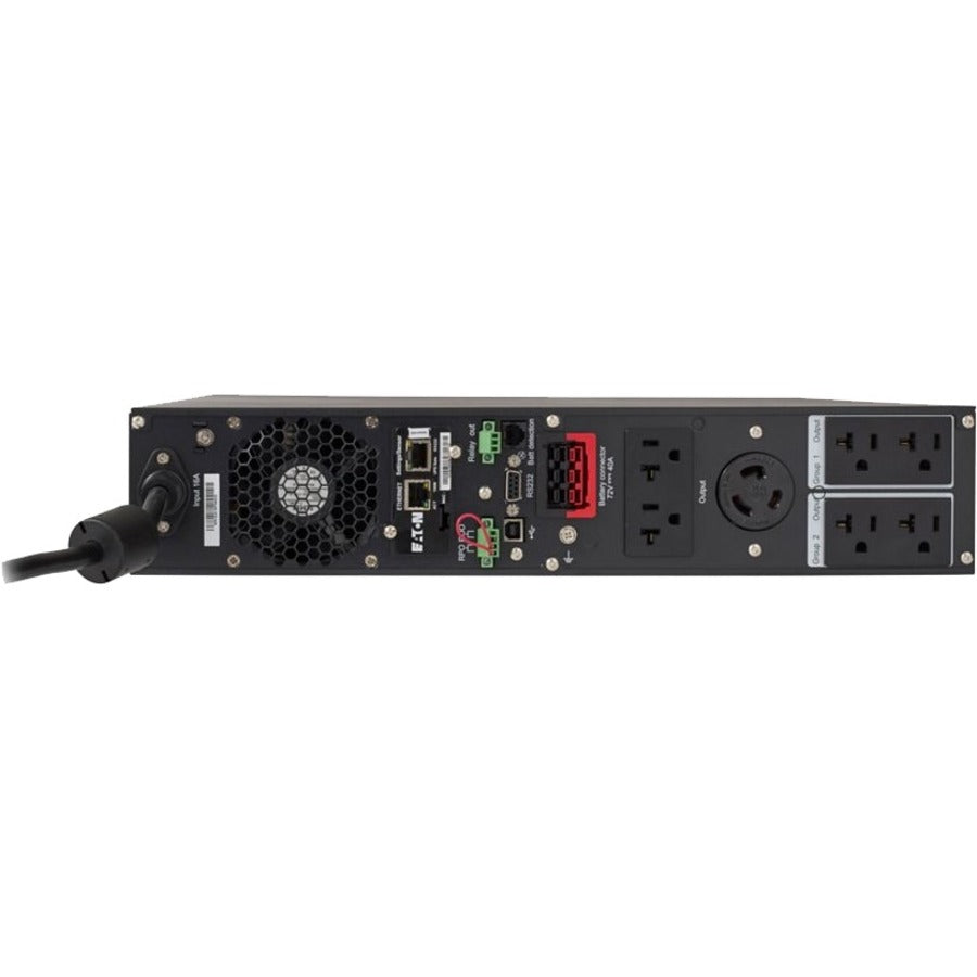 Rear Image for Eaton 9PX 2000VA 1800W 120V Online Double-Conversion UPS - 5-20P, 6x 5-20R, 1 L5-20R Outlets, Cybersecure Network Card, Extended Run, 2U Rack/Tower