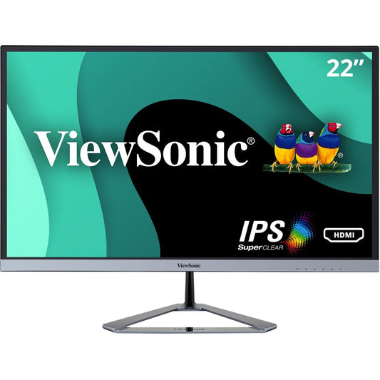 Main Image for ViewSonic VX2276-SMHD 22 Inch 1080p Widescreen IPS Monitor with Ultra-Thin Bezels, HDMI and DisplayPort