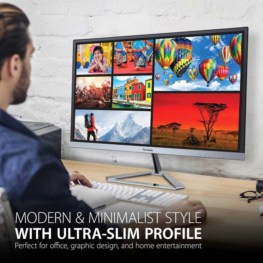 Alternate-Image1 Image for ViewSonic VX2776-SMHD 27 Inch 1080p Widescreen IPS Monitor with Ultra-Thin Bezels, HDMI and DisplayPort