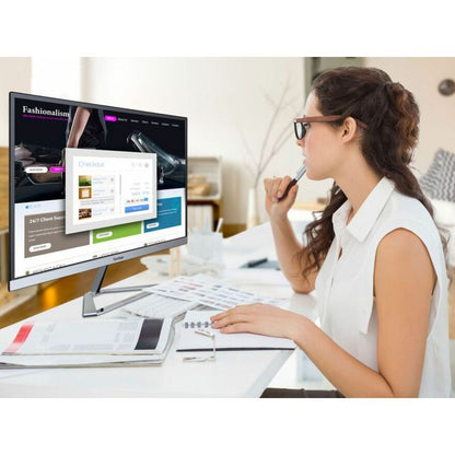 Life-Style Image for ViewSonic VX2776-SMHD 27 Inch 1080p Widescreen IPS Monitor with Ultra-Thin Bezels, HDMI and DisplayPort