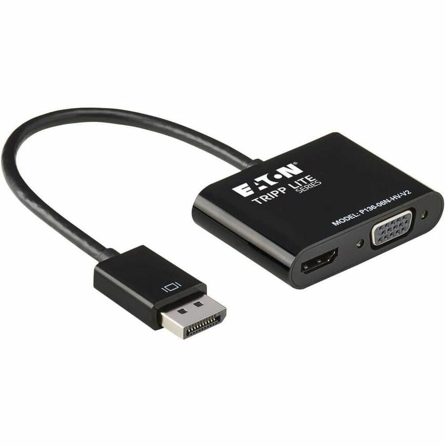Alternate-Image7 Image for Eaton Tripp Lite Series DisplayPort to VGA/HDMI All-in-One Converter Adapter, DP ver 1.2, 4K 30 Hz HDMI