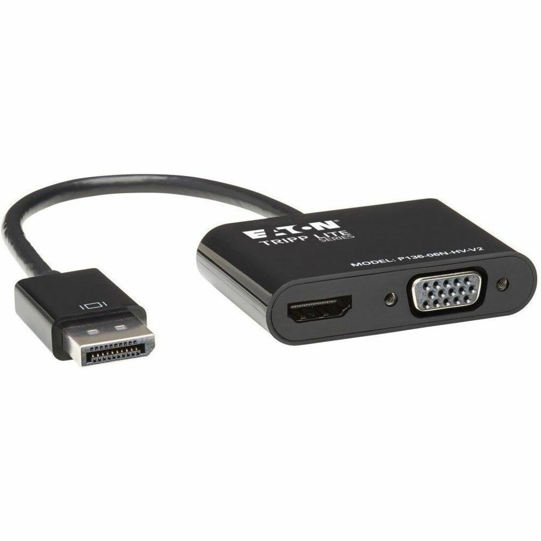 Main Image for Eaton Tripp Lite Series DisplayPort to VGA/HDMI All-in-One Converter Adapter, DP ver 1.2, 4K 30 Hz HDMI