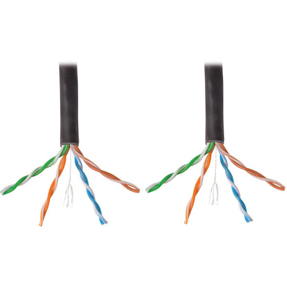 Alternate-Image2 Image for Eaton Tripp Lite Series Cat6 Gigabit Solid Core UTP PVC Bulk Ethernet Cable, Black, 1000 ft. (304.8 m), TAA