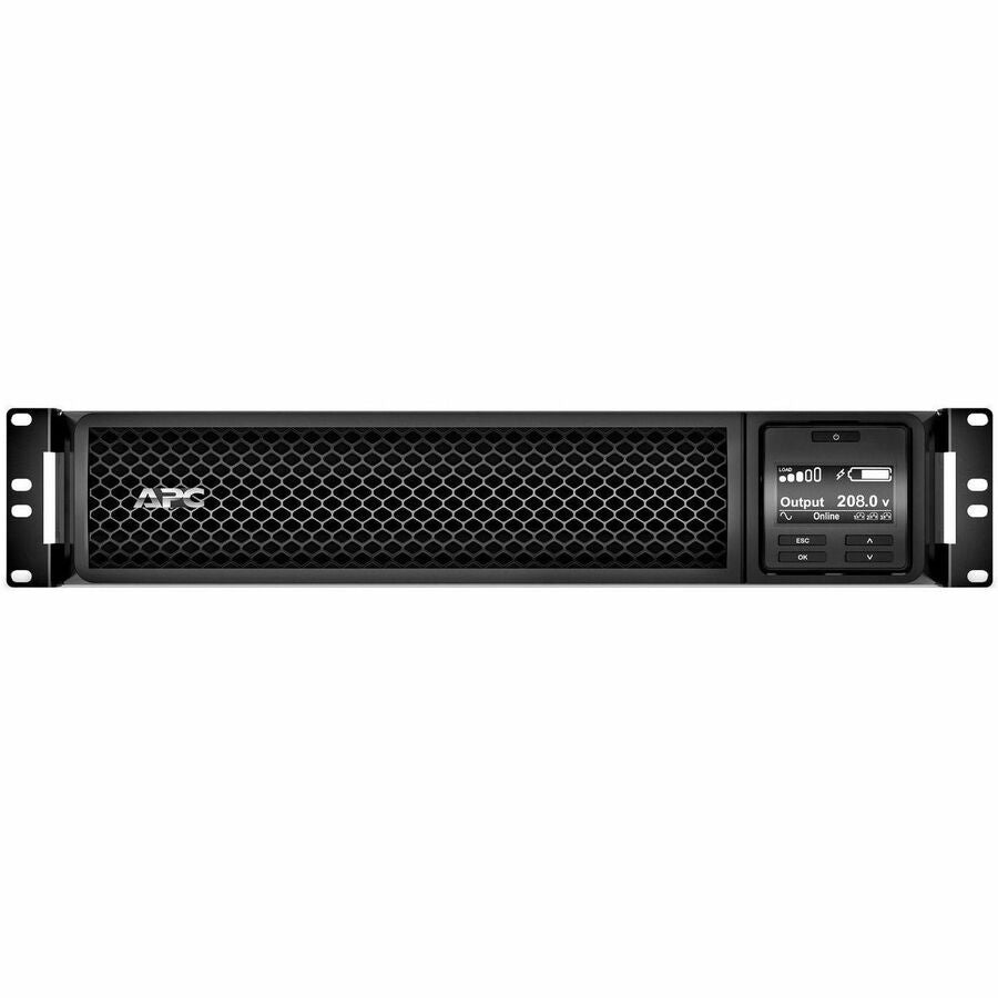 Front Image for APC Smart-UPS On-Line, 3kVA, Rackmount 2U, 208V, 2x L6-20R+1x L6-30R NEMA outlets, Network Card, Extended runtime, W/ rail kit