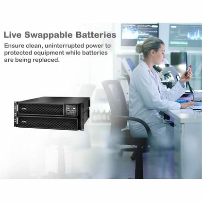 Alternate-Image3 Image for APC Smart-UPS On-Line, 3kVA, Rackmount 2U, 208V, 2x L6-20R+1x L6-30R NEMA outlets, Network Card, Extended runtime, W/ rail kit