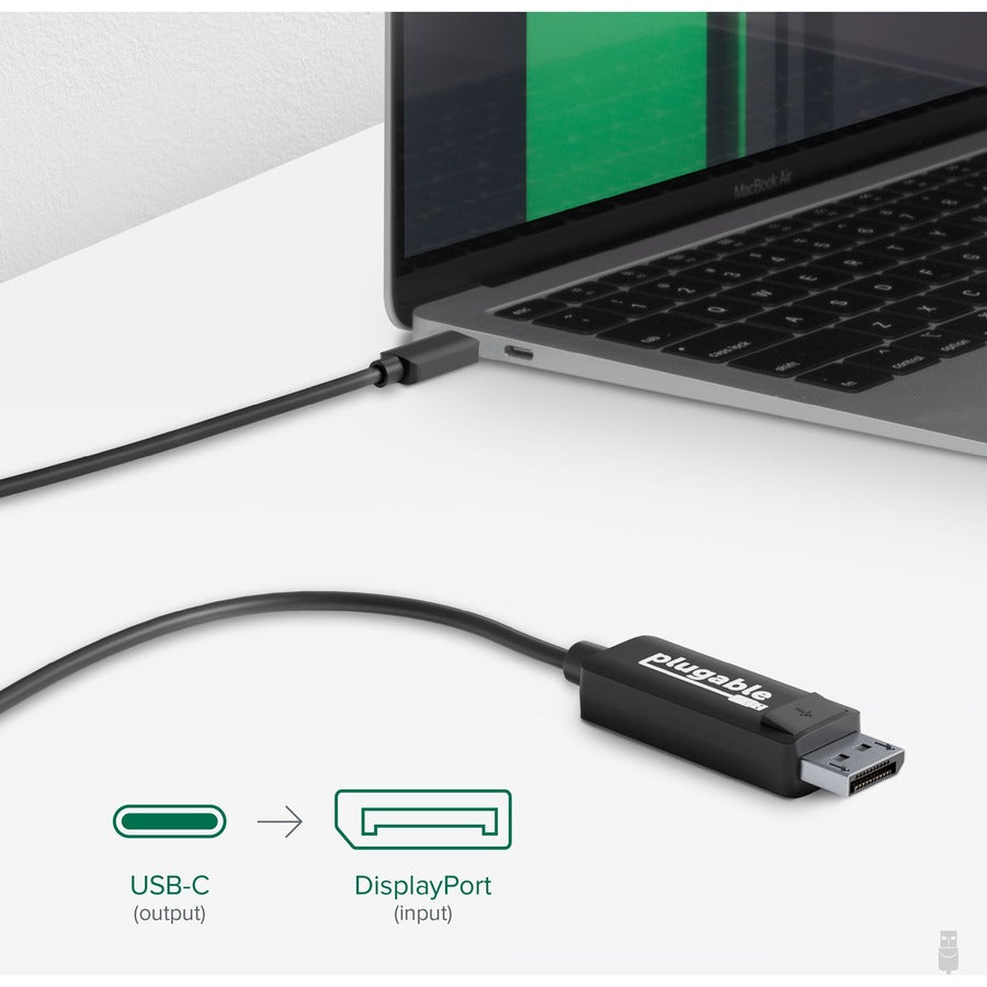 Alternate-Image4 Image for Plugable USB C to DisplayPort Bi Directional Cable 6 feet (1.8m)