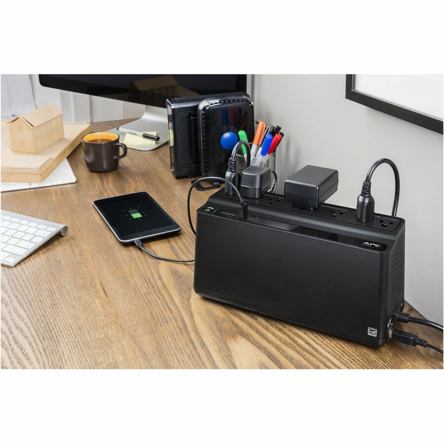 Life-Style Image for APC Back-UPS 600VA, 120V, 1 USB charging port, 7 NEMA outlets (2 surge)