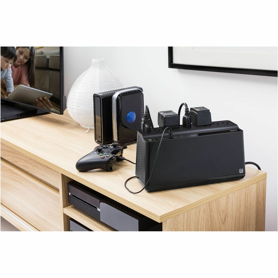 Alternate-Image2 Image for APC Back-UPS 600VA, 120V, 1 USB charging port, 7 NEMA outlets (2 surge)