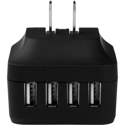 Alternate-Image3 Image for StarTech.com Travel USB Wall Charger? 4 Port? Black? Universal Travel Adapter? International Power Adapter? USB Charger