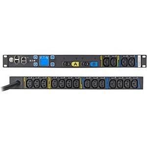 Main Image for Eaton Metered Input rack PDU, 1U, L6-30P input, 10 ft cord, Single-phase, 200-240V, Outlets: (18) C13 Outlet grip